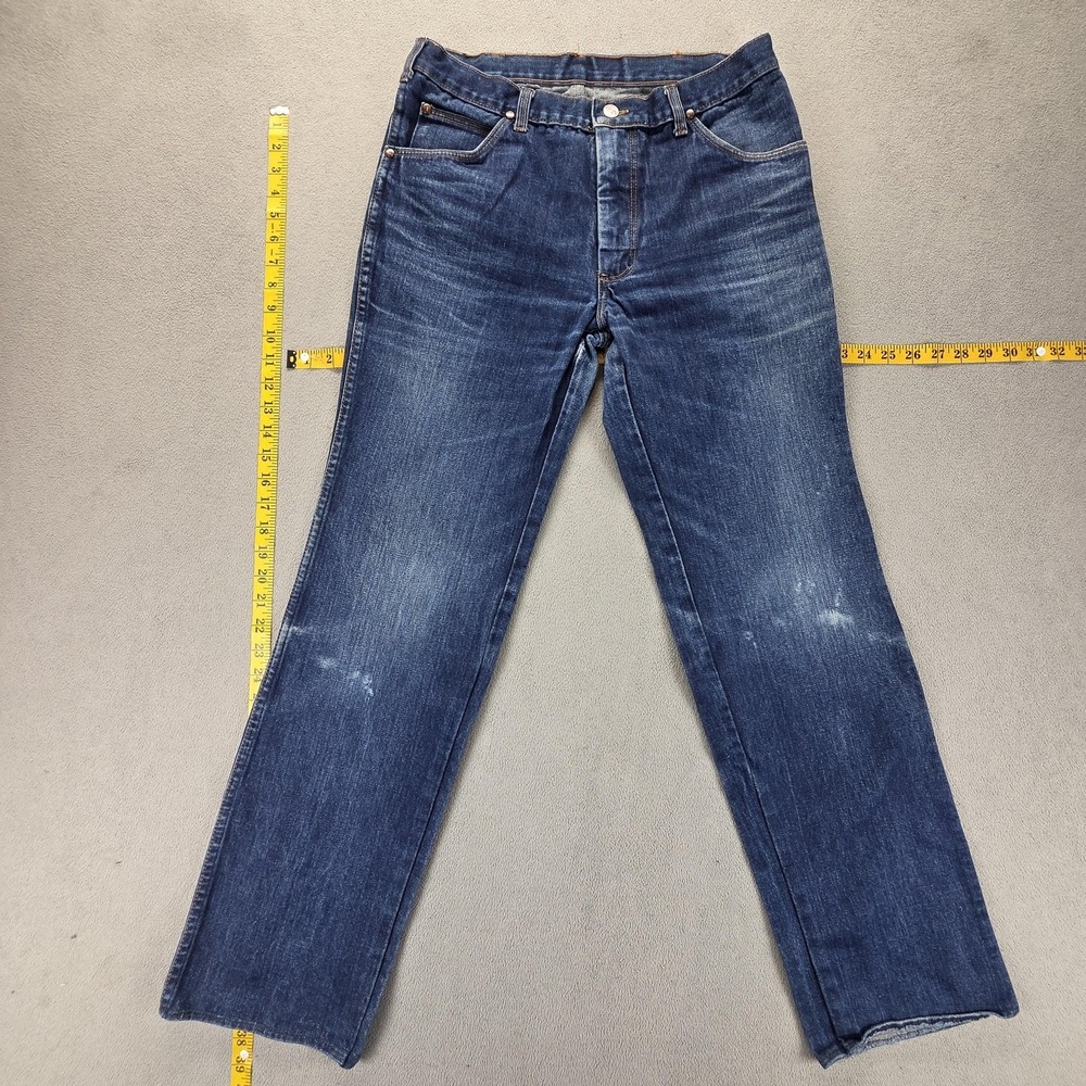 Vintage Wrangler‎ Jeans Mens Blue Regular Straight Medium Wash Fits 28x30
